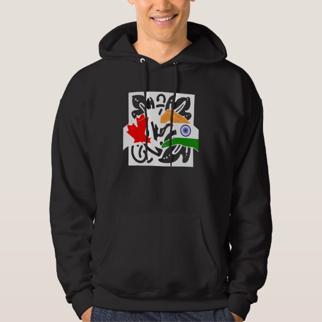 Sudadera Canada Canadians India Indian Mixed DNA Flag (Anverso)