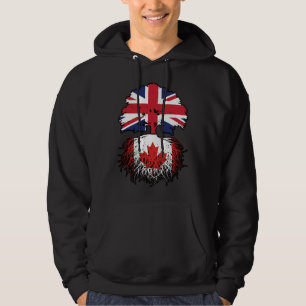 Sudadera Canadá Canadiense Británico Reino Unido Raíces Ban