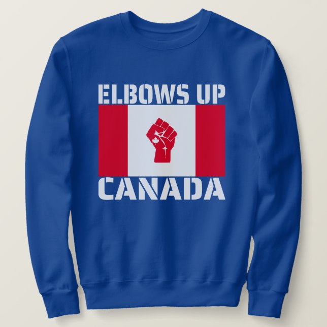 Sudadera Canadá Codos Arriba - Canadienses Orgullosos (Anverso del diseño)