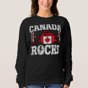 Sudadera Canadá Curling Broom Wince Sports Canadian Fl