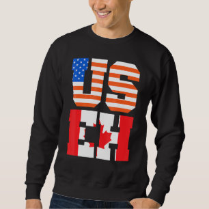 Sudadera Canadá Día Usa Canad Bandera Canadiense Canadiense