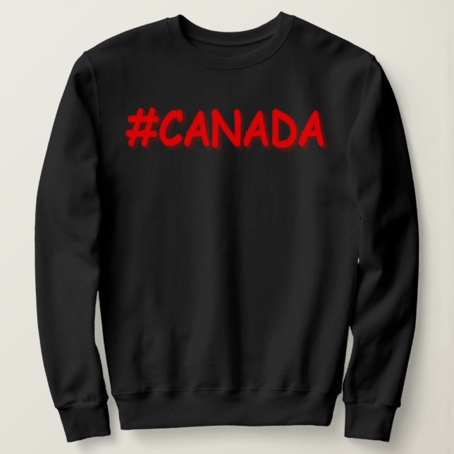 Sudadera "CANADÁ" Diseño De Expresión Cuta. ¡Hazte con una  (Anverso del diseño)
