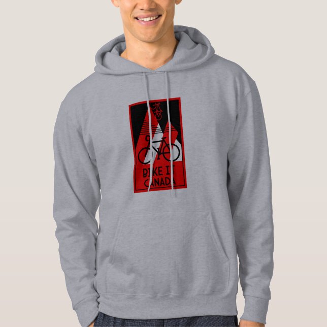 Sudadera Canadá en bicicleta (Anverso)