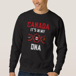 Sudadera Canadá: En mi Adn, la herencia canadiense está ang