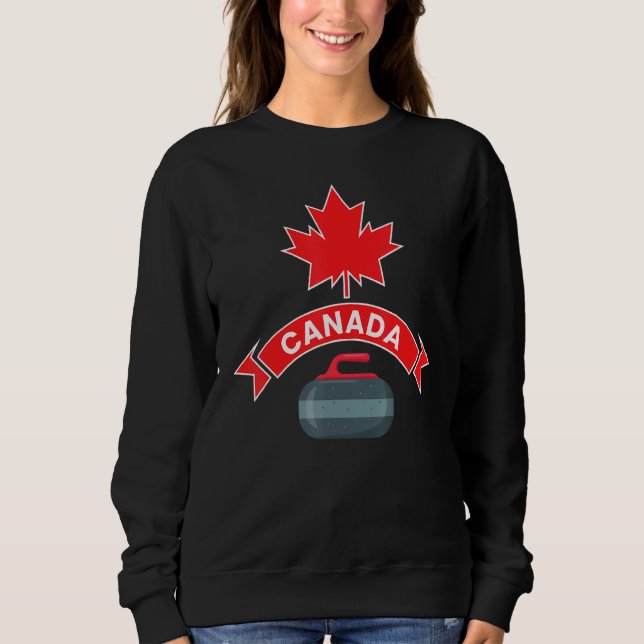 Sudadera Canadá: Equipo canadiense frena el sopor rojo blan (Anverso)