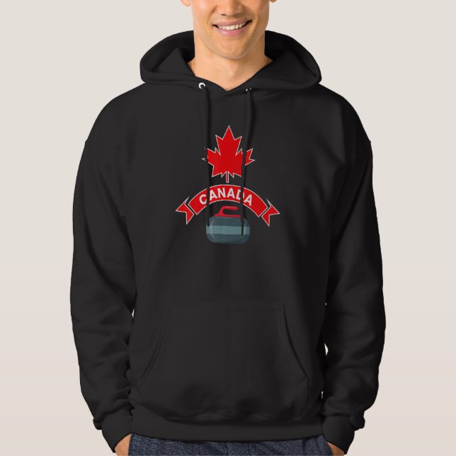 Sudadera Canadá: Equipo canadiense frena el sopor rojo blan (Anverso)