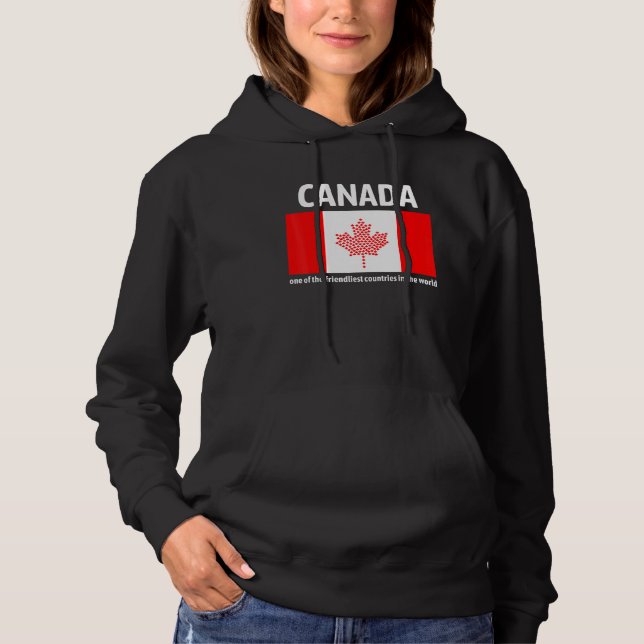 Sudadera Canadá Es Uno De Los Países Más Amigables En El (Anverso)