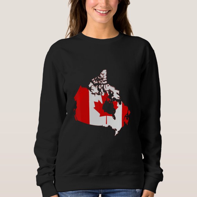 Sudadera Canada flag in Canada outline Canada (Anverso)
