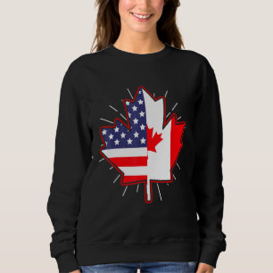 Sudadera Canadá: Hoja De Maple Usa Bandera Canadá Día De Lo