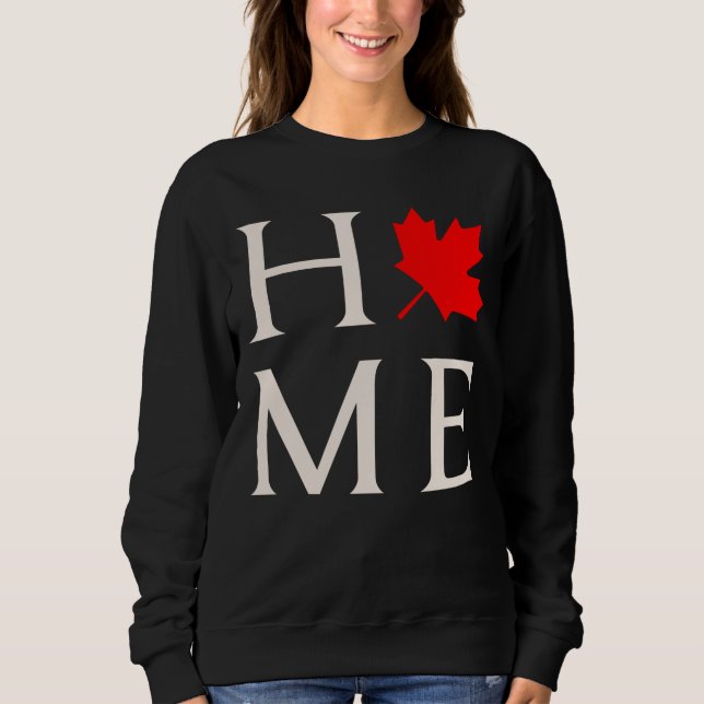 Sudadera canada home maple leaf canadian (Anverso)