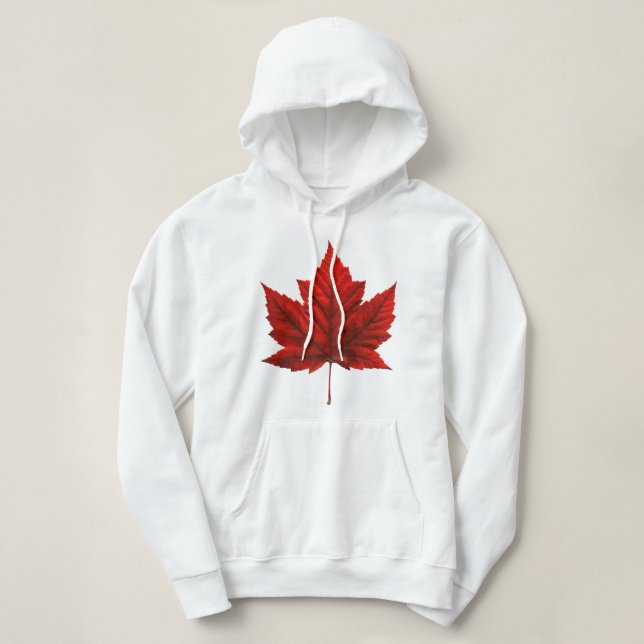 Sudadera Canada Maple Leaf Hooded Sweatshirt Canadá Hoodie (Diseño del anverso)