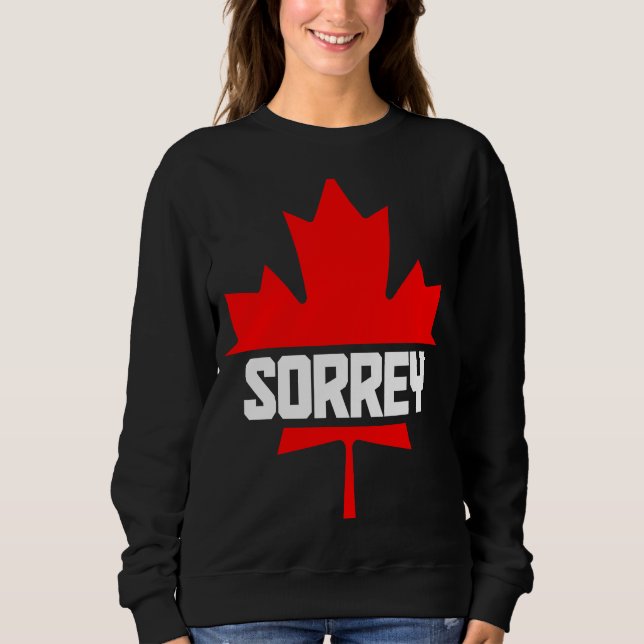 Sudadera Canada Maple Leaf Sorrey  Canadian Flag  2 (Anverso)