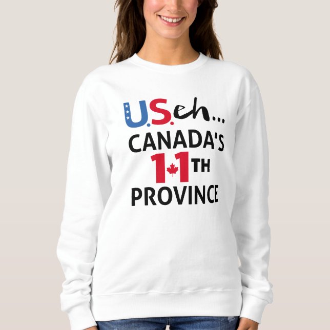 Sudadera CANADÁ no está a la venta EE.UU. 11ª provincia Lib (Anverso)