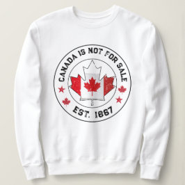 Sudadera Canadá No Está En Venta Establecido En 1867 Bander