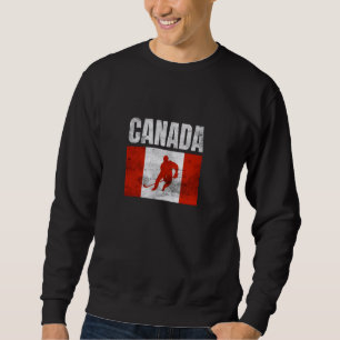 Sudadera Canadá obsequia hockey sopa de bandera de hoja de