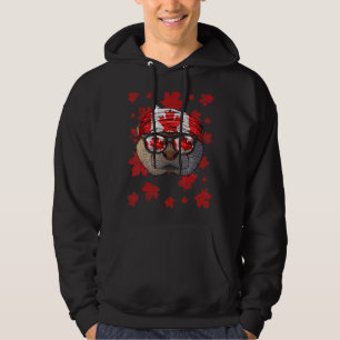 Sudadera Canadá Otter Patriótico Bandera Canadá Hoja de arc