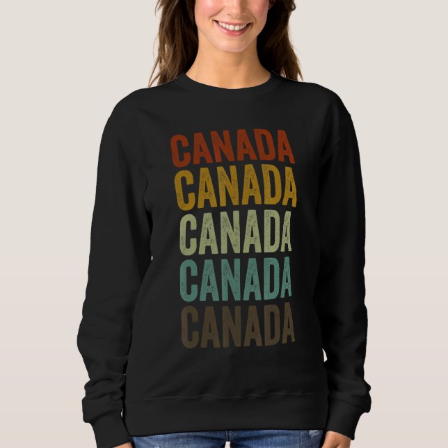 Sudadera Canada Retro Vintage (Anverso)