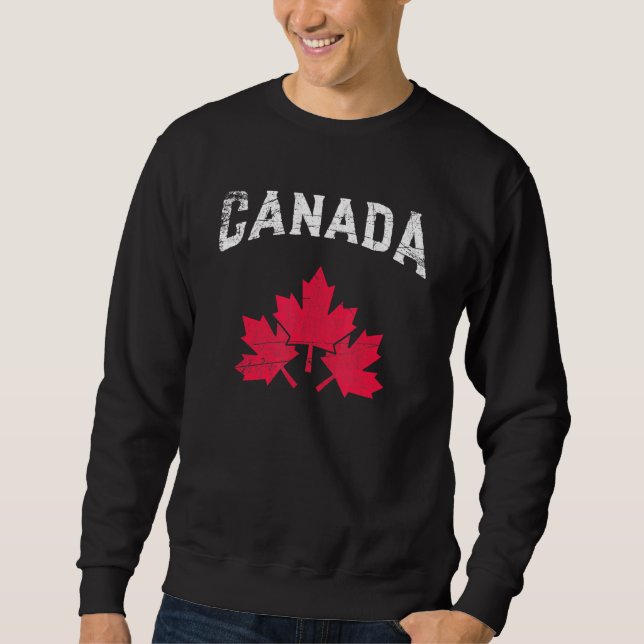 Sudadera Canadá: Símbolo canadiense de hoja de arce (Anverso)