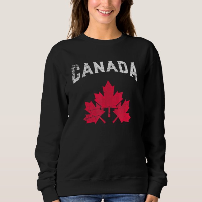 Sudadera Canadá: Símbolo canadiense de hoja de arce (Anverso)