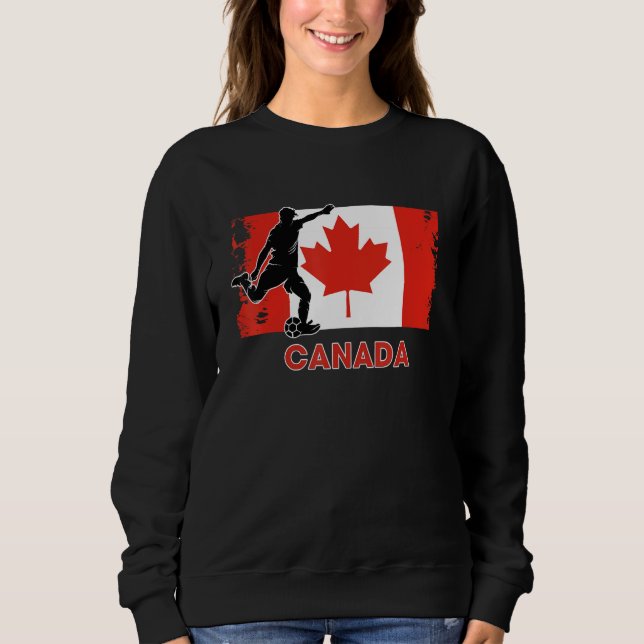 Sudadera Canada Soccer Fan  2022 National Football Team Fla (Anverso)