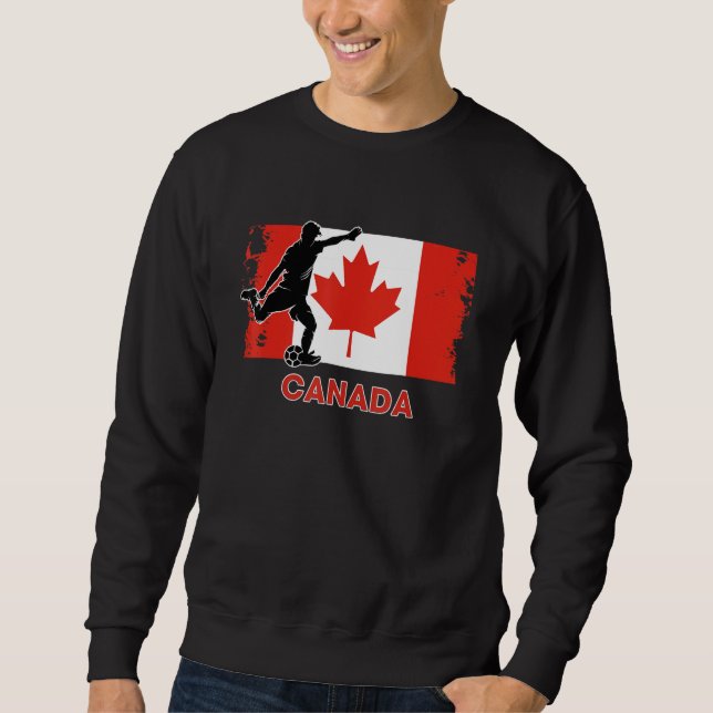 Sudadera Canada Soccer Fan  2022 National Football Team Fla (Anverso)