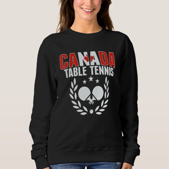 Sudadera Canada Table Tennis   Canadian Ping Pong Team Supp (Anverso)