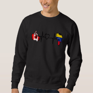 Sudadera Canada Venezuela Flag Canadian Venezuelan Heartbea
