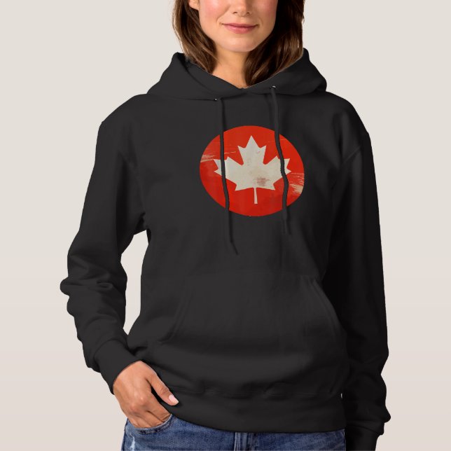 Sudadera Canada Women Men Vintage Flag (Anverso)