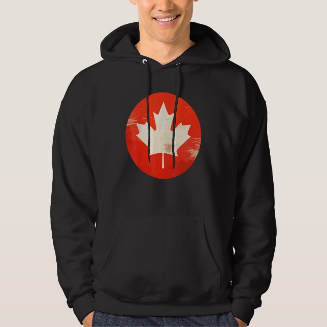 Sudadera Canada Women Men Vintage Flag (Anverso)