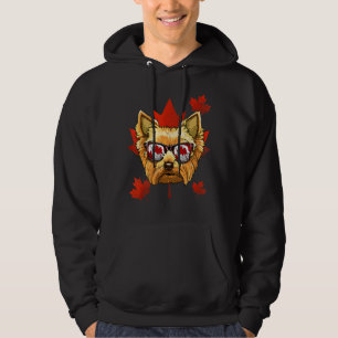 Sudadera Canadá Yorkshire Terrier Maple Tree Leaf Canadá