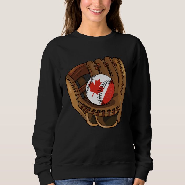 Sudadera Canadian Baseball Sport Canada Baseball Team (Anverso)