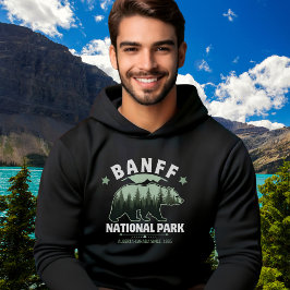 Sudadera Canadian Wilderness – Banff Bear Illustration 