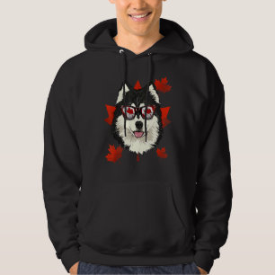 Sudadera Canadiense Alaskan Malamute Maple Tree Leaf Canada