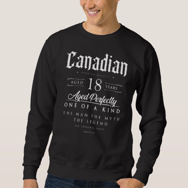 Sudadera Canadiense De 18 Años Nacida En C (Anverso)