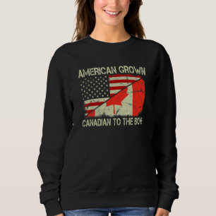 Sudadera Canadiense De Crecer A La Bandera De Canadá De Est