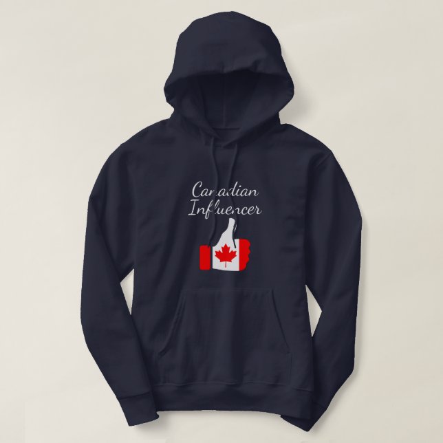 Sudadera Canadiense Influencer thumbs up Lighthouse route (Diseño del anverso)