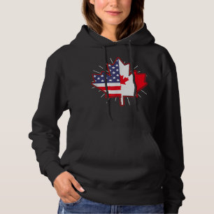 Sudadera Canadiense Maple Leaf Estados Unidos Bandera Canad