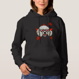 Sudadera Canadiense Poodle Dog Maple Leaf Patriotic Canada