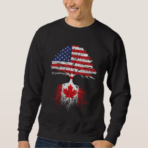 Sudadera Canadiense Roots American Grown Canada Flag Hombre