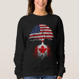 Sudadera Canadiense Roots American Grown Canada Flag Hombre