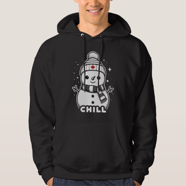 Sudadera Canadiense Snowman Chill (Anverso)