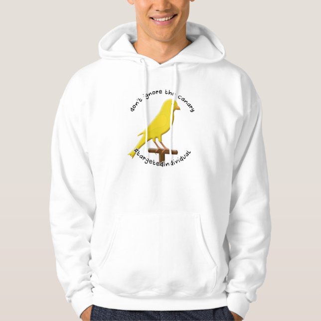 Sudadera Canario de sensibilización individual dirigida (Anverso)