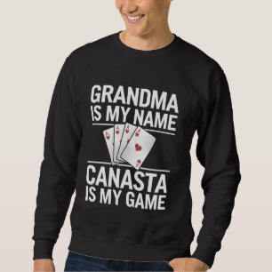 Sudadera Canasta Abuela Jugador Regalo juego de cartas dive