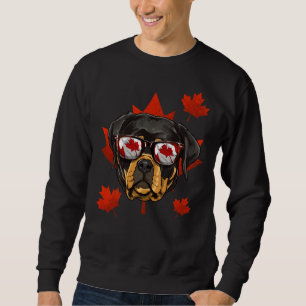 Sudadera Canasta patriótica canina de hojas de arce de rott