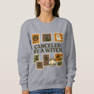 Sudadera Cancelada por una camiseta con sello de Halloween 