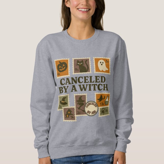 Sudadera Cancelada por una camiseta con sello de Halloween  (Anverso)