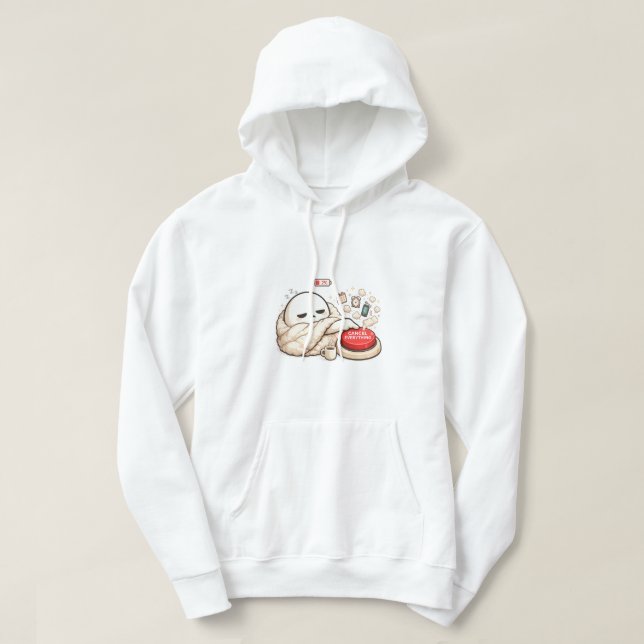 Sudadera Cancelar Todo 2% Batería  (Diseño del anverso)