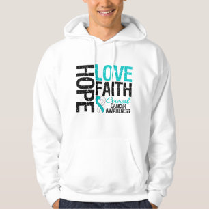 Sudadera Cáncer cervical esperanza amor fe