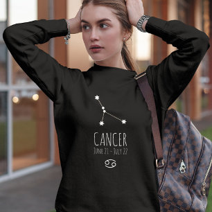 Sudadera Cáncer Constelación zodiaca personalizada