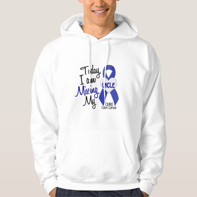 Sudadera Cáncer de colon QUE FALTA a MI TÍO (Anverso)
